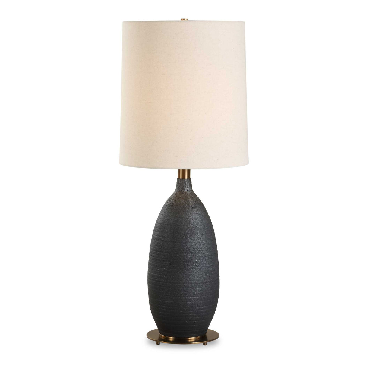   Matte Black Ceramic Table Lamp | Oroa.com