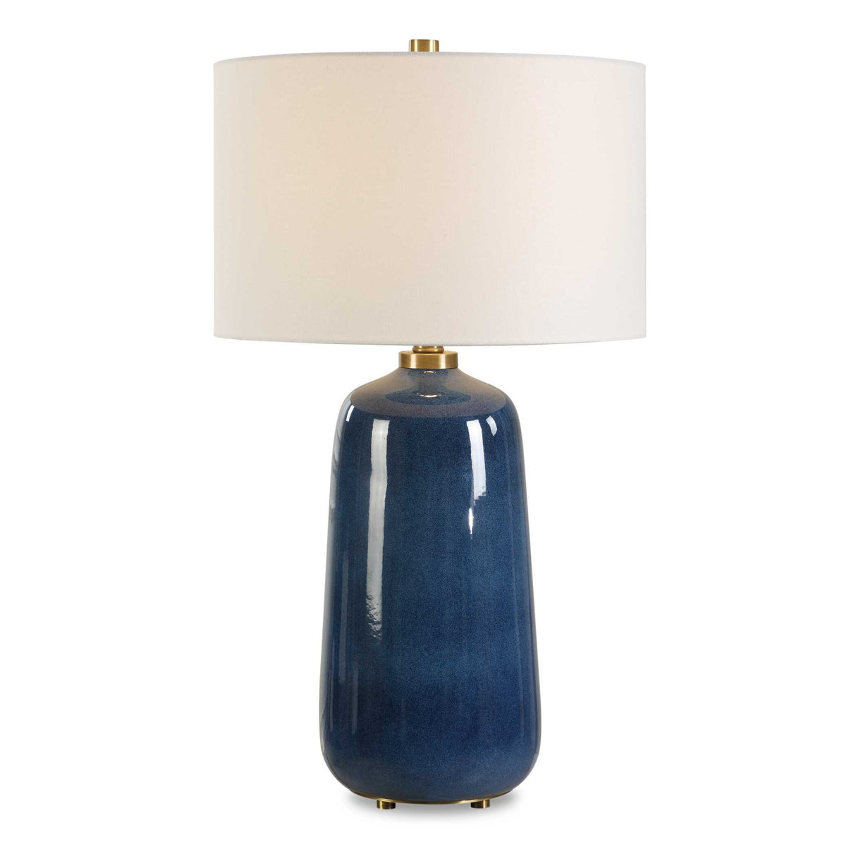   Blue Glazed Ceramic Table Lamp | Oroa.com