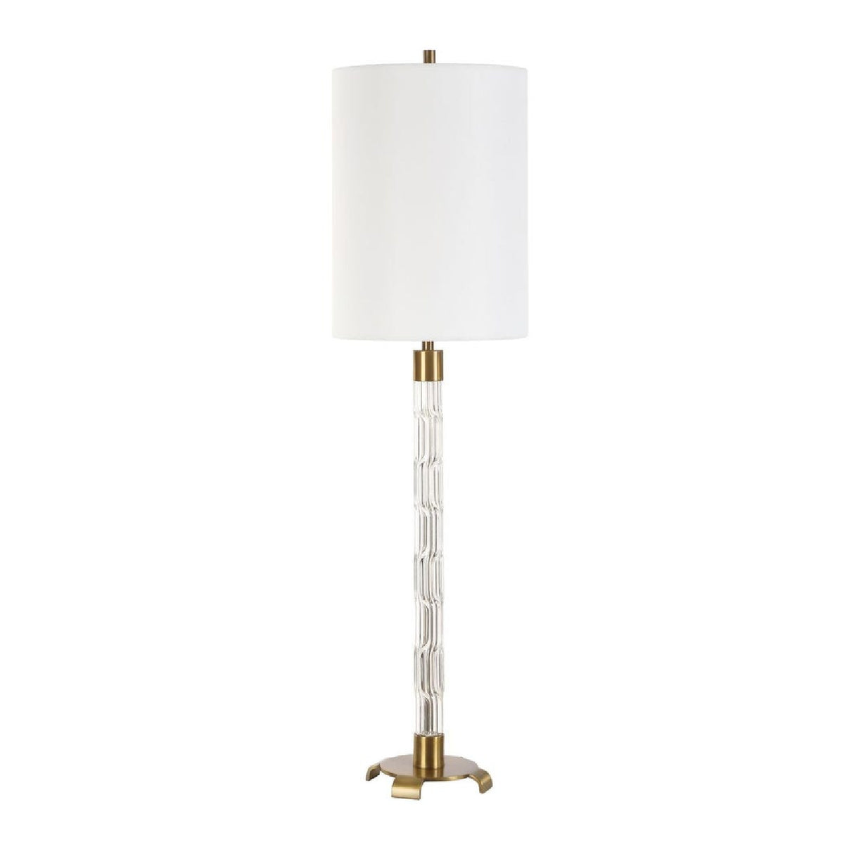   Embossed Crystal Column Buffet Lamp | Oroa.com
