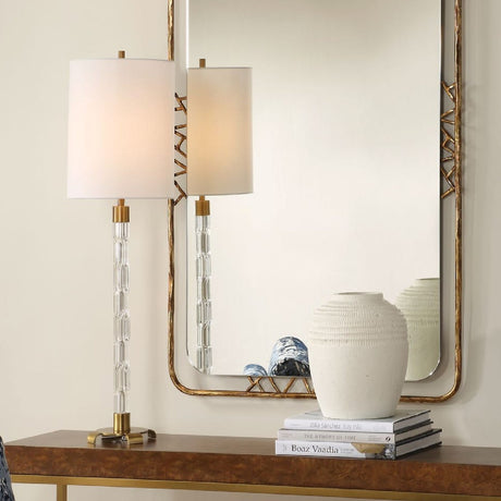   Embossed Crystal Column Buffet Lamp | Oroa.com