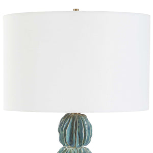   Stacked Teal Ceramic Table Lamp | Oroa.com