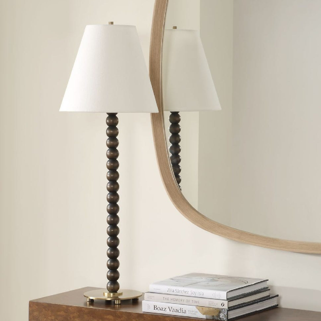   Stacked Wooden Spheres Buffet Lamp | Oroa.com