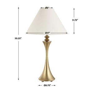   Flared Brass Table Lamp | Oroa.com