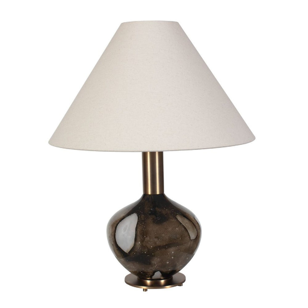   Brown Patterned Glass Table Lamp | Oroa.com