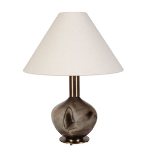  Brown Patterned Glass Table Lamp | Oroa.com