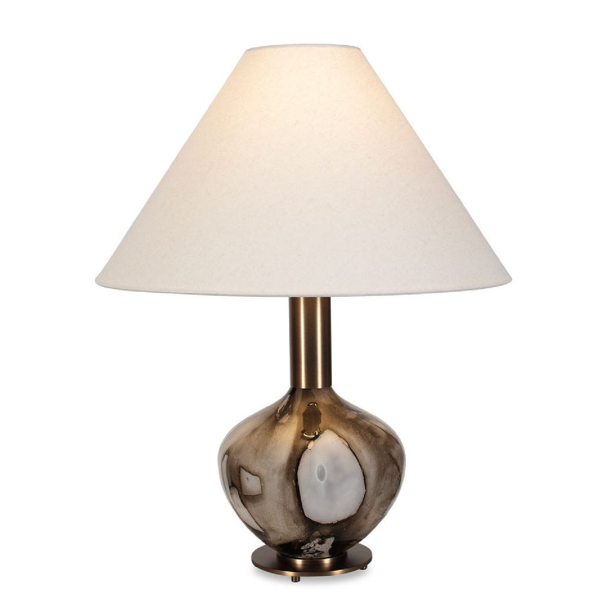   Brown Patterned Glass Table Lamp | Oroa.com