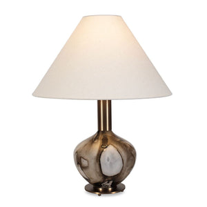   Brown Patterned Glass Table Lamp | Oroa.com