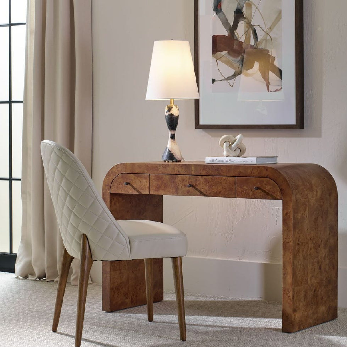   Marble Hourglass Buffet Lamp | Oroa.com