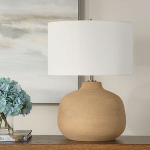   Beige Terracotta Table Lamp | Oroa.com