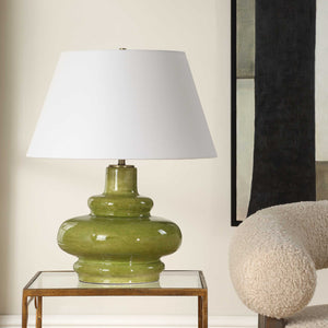   Green Porcelain Table Lamp | Oroa.com