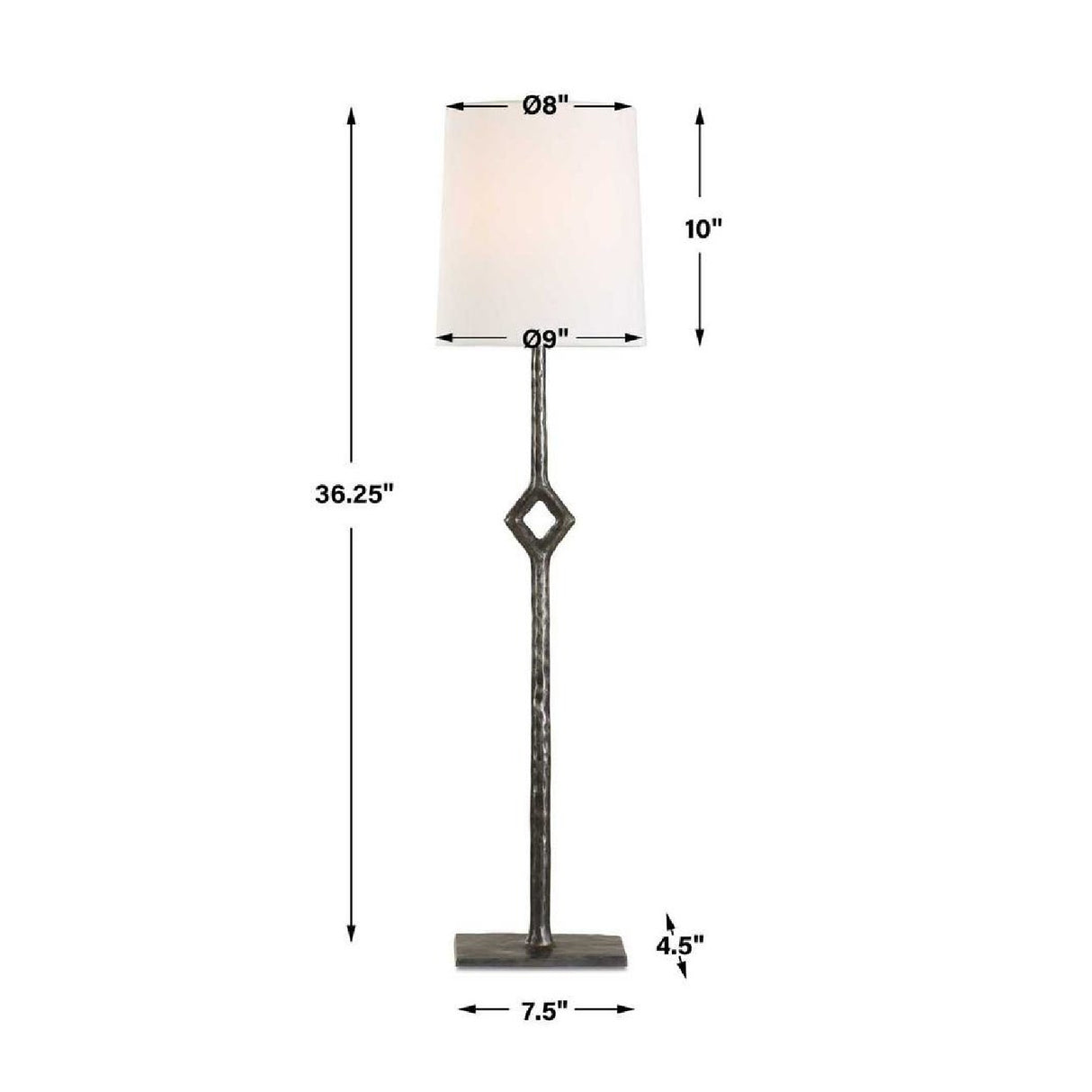   Rustic Bronze Cordless Buffet Lamp | Oroa.com