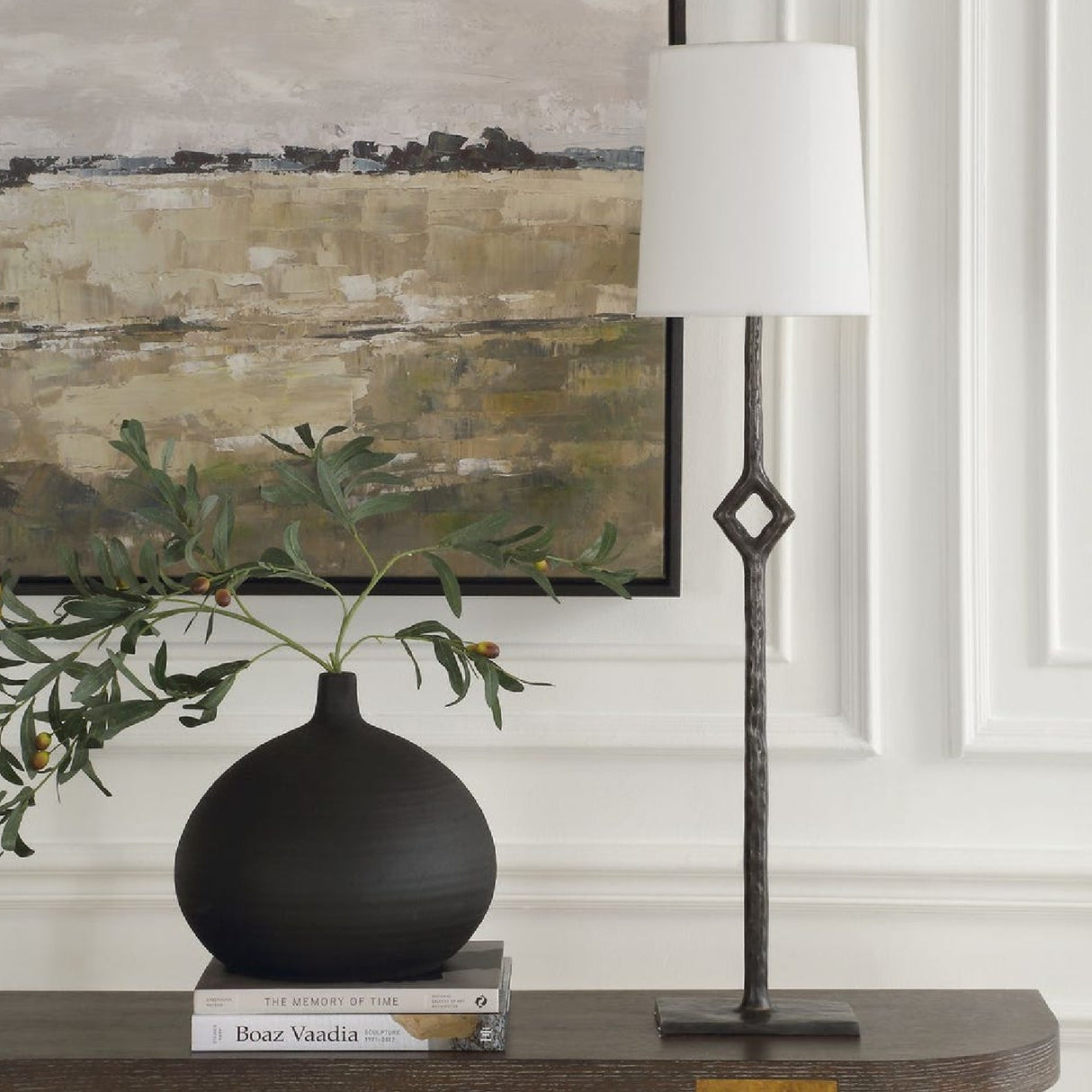   Rustic Bronze Cordless Buffet Lamp | Oroa.com