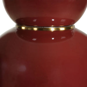   Red Glazed Ceramic Table Lamp | Oroa.com