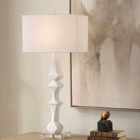   White Sculptural Table Lamp | Oroa.com
