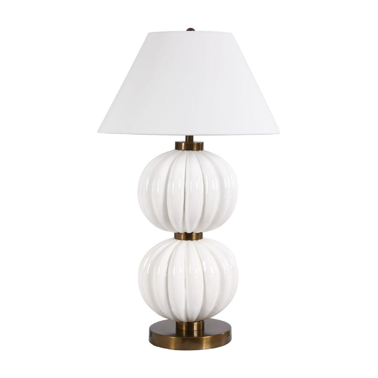  Stacked White Spheres Table Lamp | Oroa.com