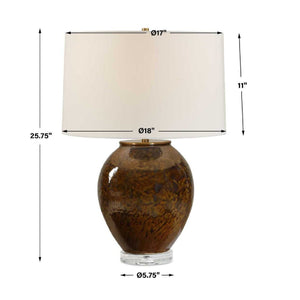   Brown Glaze Ceramic Table Lamp | Oroa.com