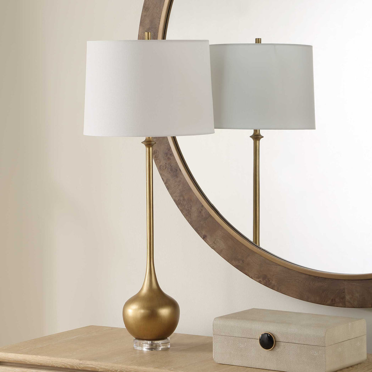   Antique Gold Buffet Lamp | Oroa.com