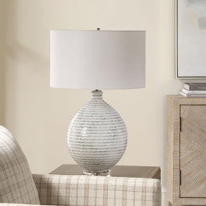   Striped Ceramic Table Lamp | Oroa.com