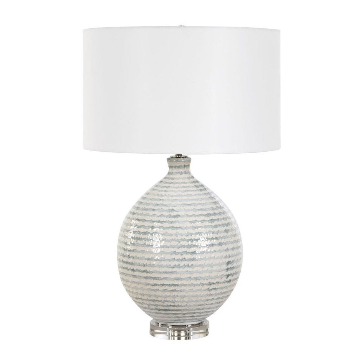   Striped Ceramic Table Lamp | Oroa.com