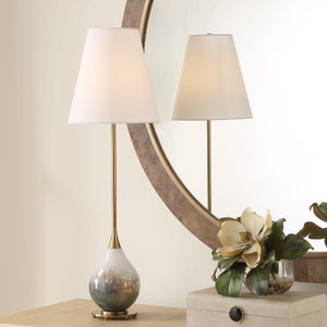   Smoked Bronze Glass Buffet Lamp | Oroa.com