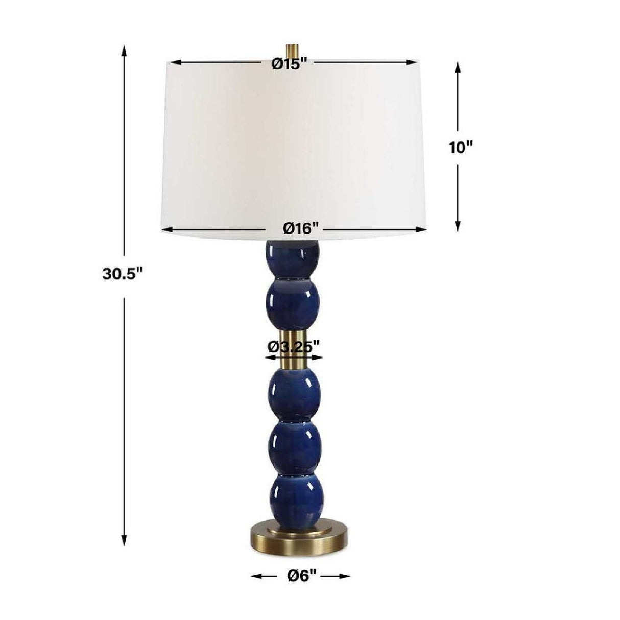  Stacked Blue Orbs Table Lamp | Oroa.com