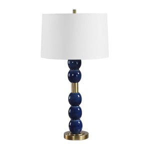   Stacked Blue Orbs Table Lamp | Oroa.com