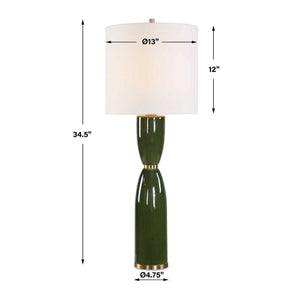   Green Hourglass Table Lamp | Oroa.com