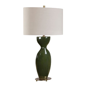   Green Ceramic Hourglass Table Lamp | Oroa.com