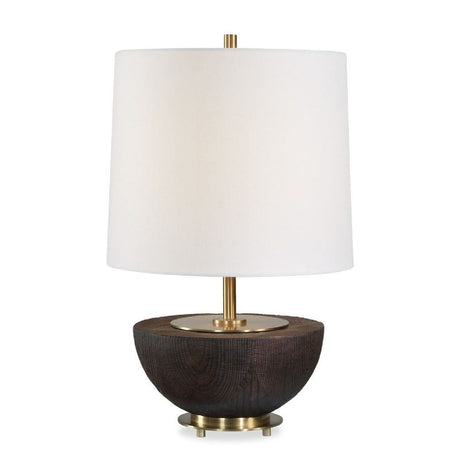   Modern European furniture - Mahogany Finished Base Table Lamp - www.oroa.com | Oroa.com
