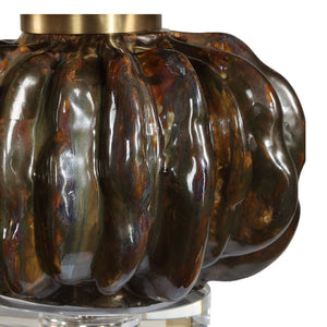   Stacked Fluted Ceramic Table Lamp | Oroa.com