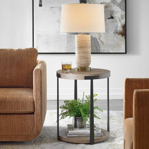   Round Two-Layer Side Table | Oroa.com