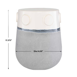   Two-Toned Ceramic Garden Stool | Oroa.com