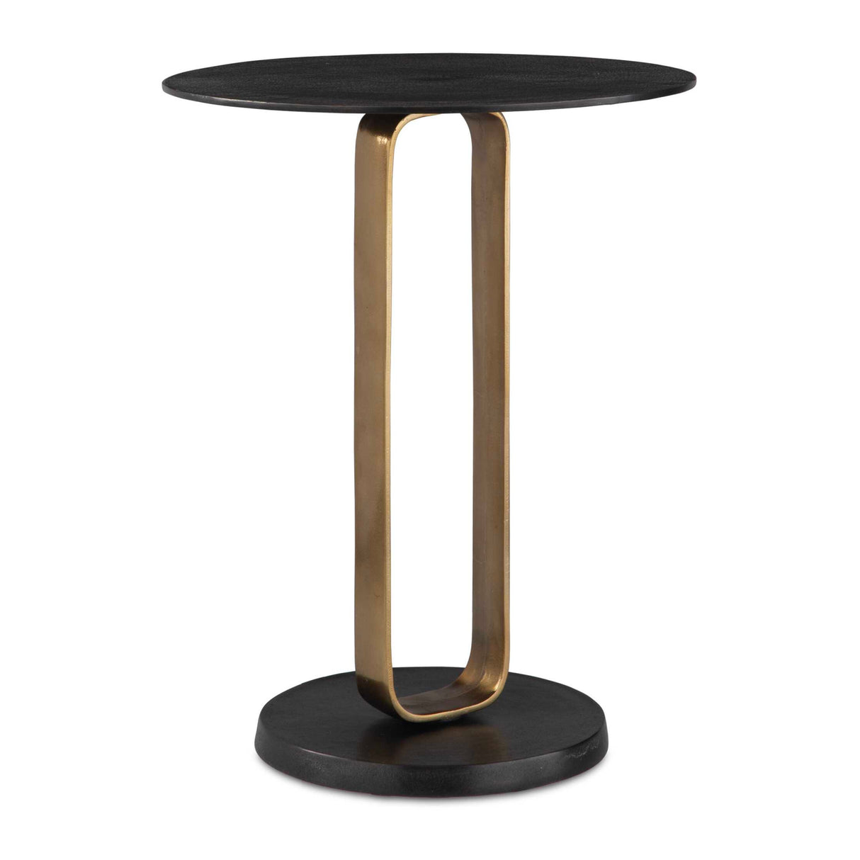   Black Cast Aluminum Accent Table | Oroa.com