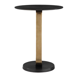   Black Cast Aluminum Accent Table | Oroa.com