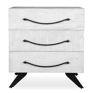   White Wooden 3-Drawer Chest | Oroa.com