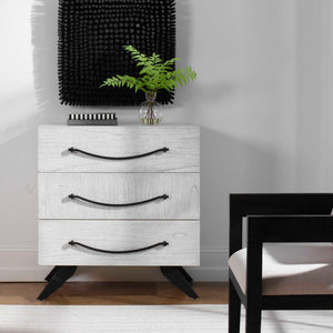   White Wooden 3-Drawer Chest | Oroa.com