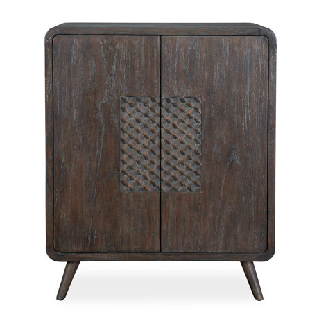   Modern European furniture - Weathered Mindi Wood 2-Door Cabinet - www.oroa.com | Oroa.com