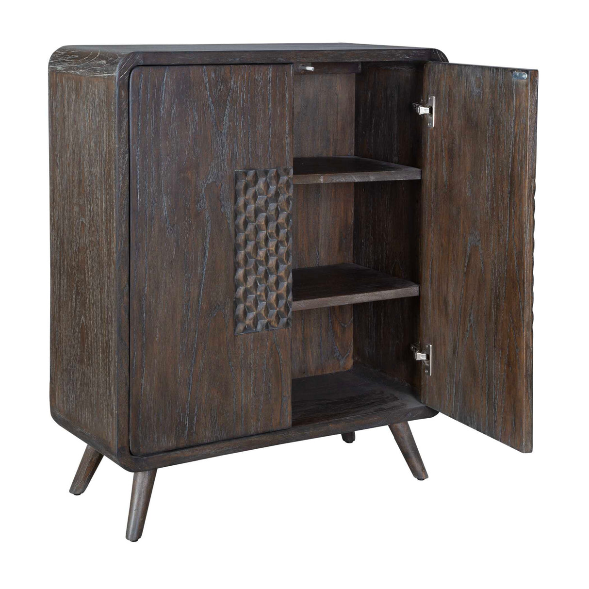   Weathered Mindi Wood 2-Door Cabinet | Oroa.com