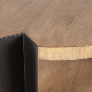   Round Natural Wood Coffee Table | Oroa.com