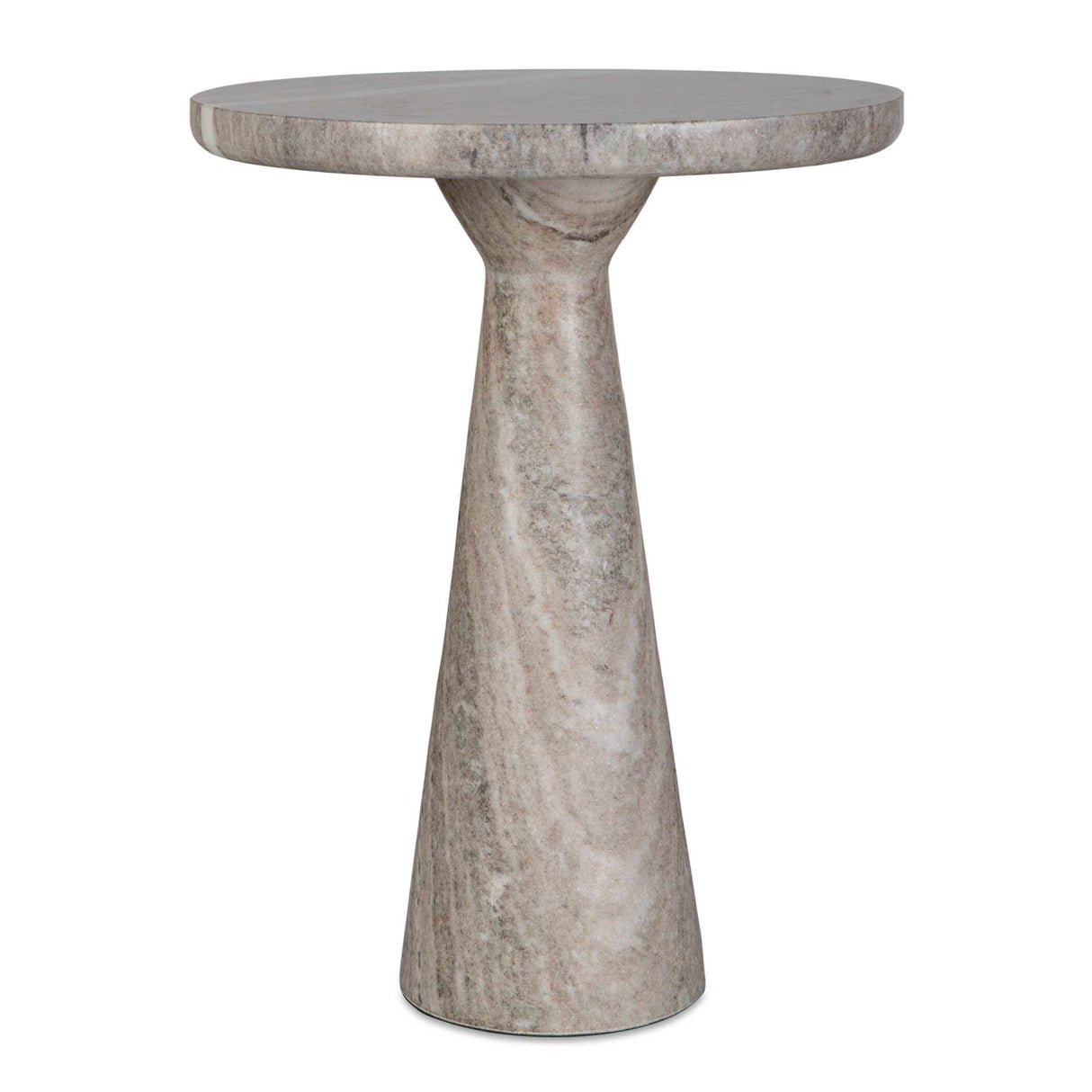   Neutral-Toned Marble Accent Table | Oroa.com