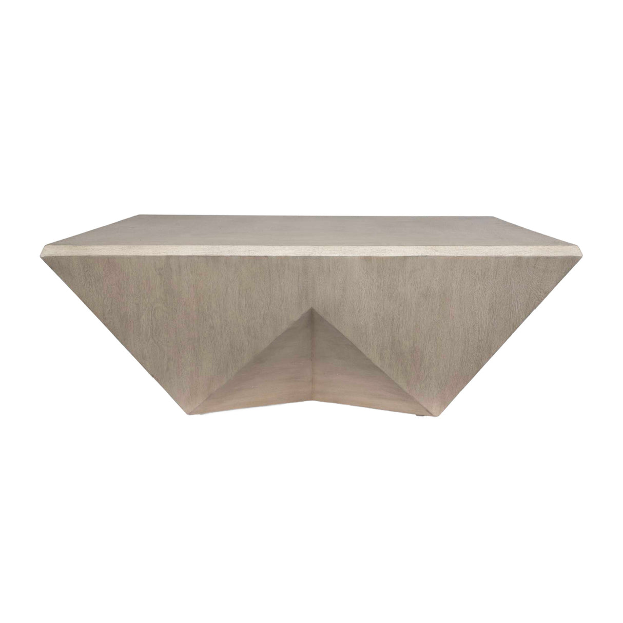   Faceted Mango Wood Coffee Table | Oroa.com