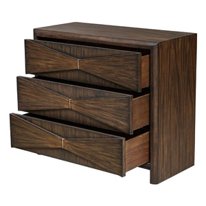  Acacia Wood 3-Drawer Chest | Oroa.com
