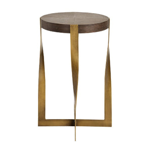   Twisted Brass Frame Accent Table | Oroa.com
