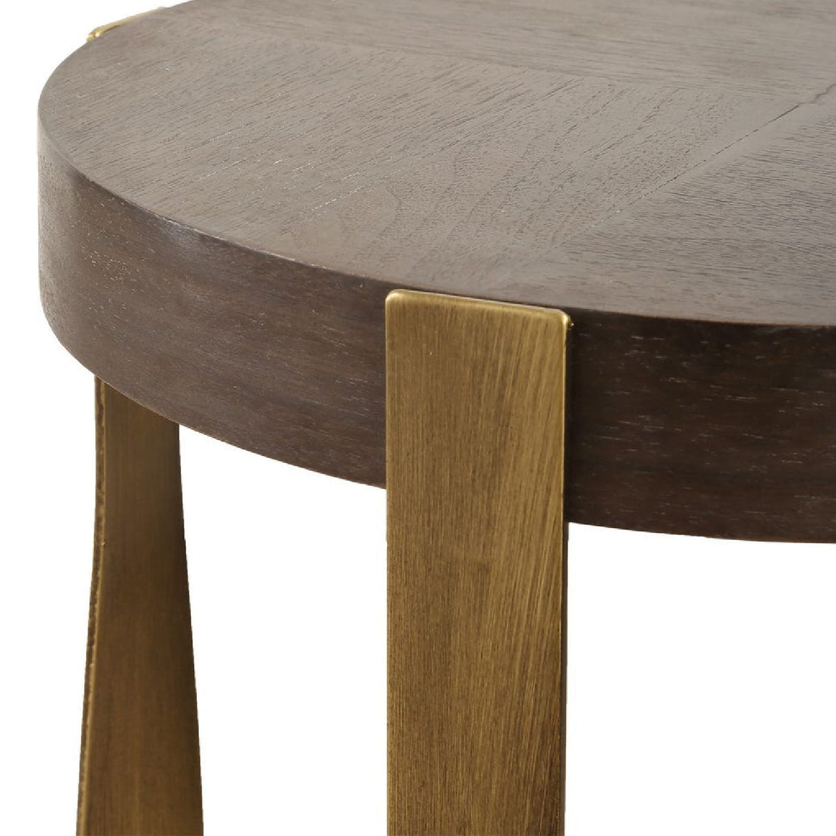   Twisted Brass Frame Accent Table | Oroa.com