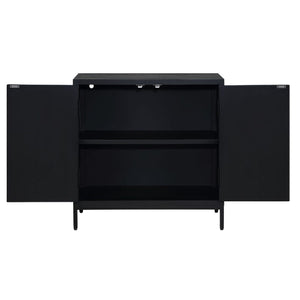   Black Circle Patterned 2-Door Cabinet | Oroa.com