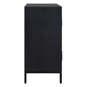   Black Circle Patterned 2-Door Cabinet | Oroa.com
