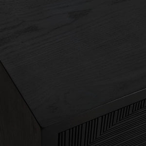   Black Circle Patterned 2-Door Cabinet | Oroa.com