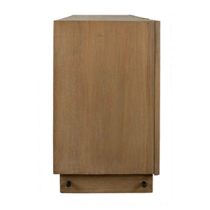   Fluted Wood 4-Door Cabinet | Oroa.com