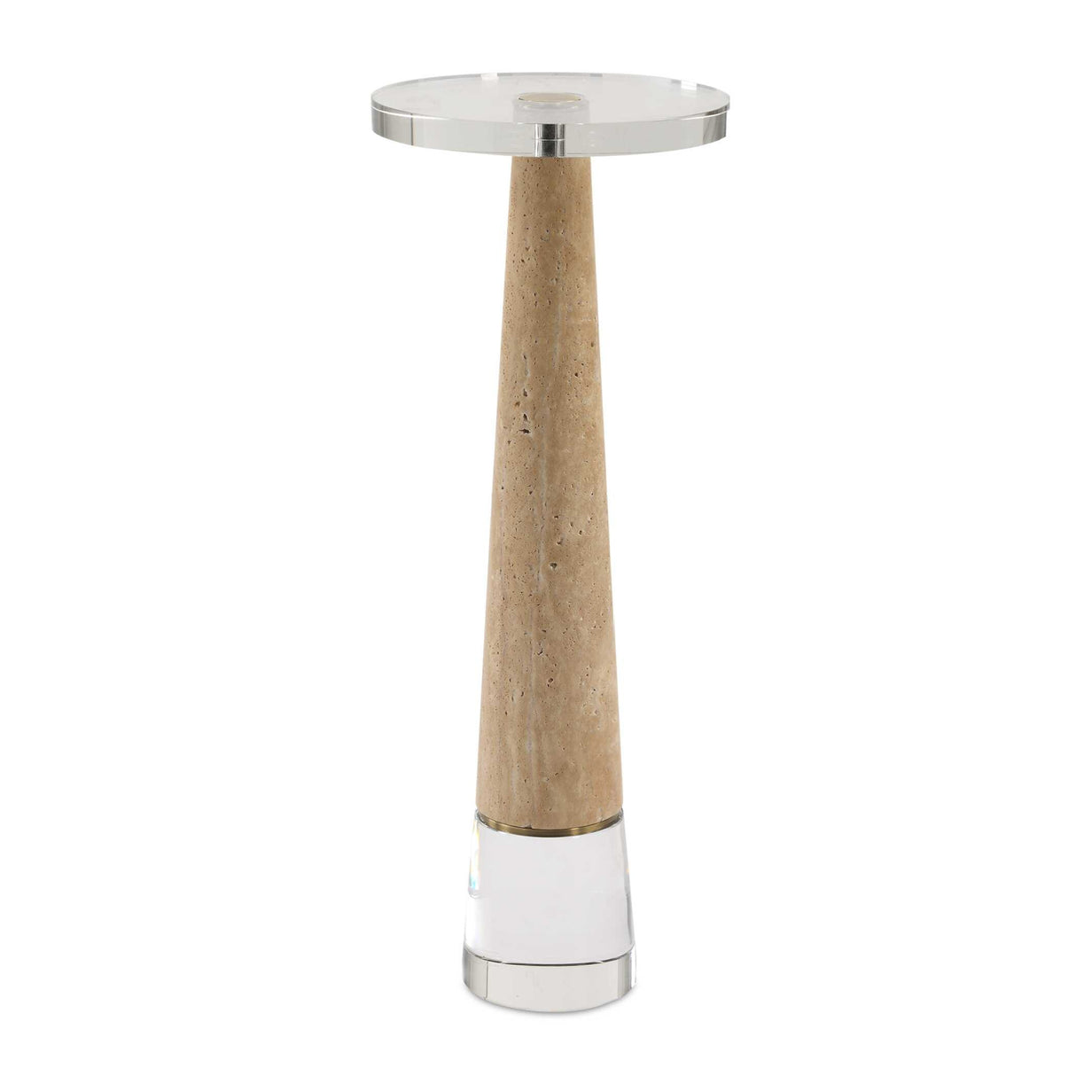   Conical Travertin Drink Table | Oroa.com