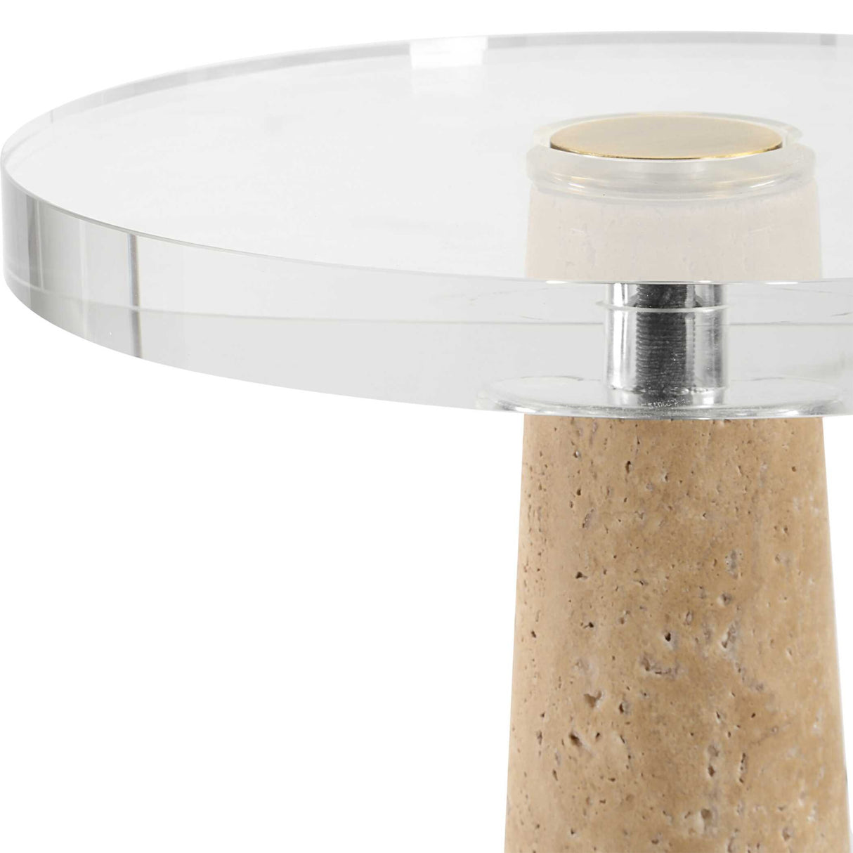   Conical Travertin Drink Table | Oroa.com